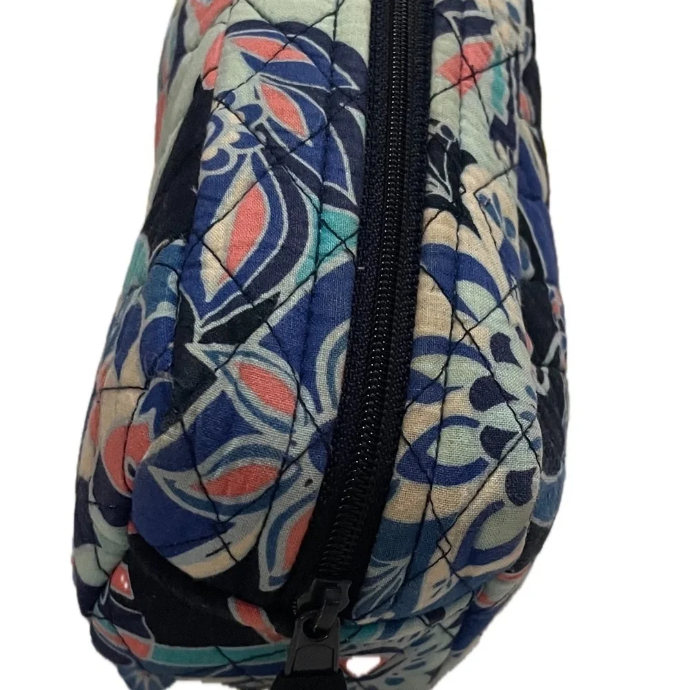 Vera Bradley Cosmetic Bag Lotus Flower Swirl Quilted